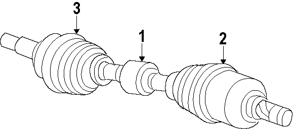 DRIVE AXLES. AXLE SHAFTS & JOINTS. FRONT AXLE.