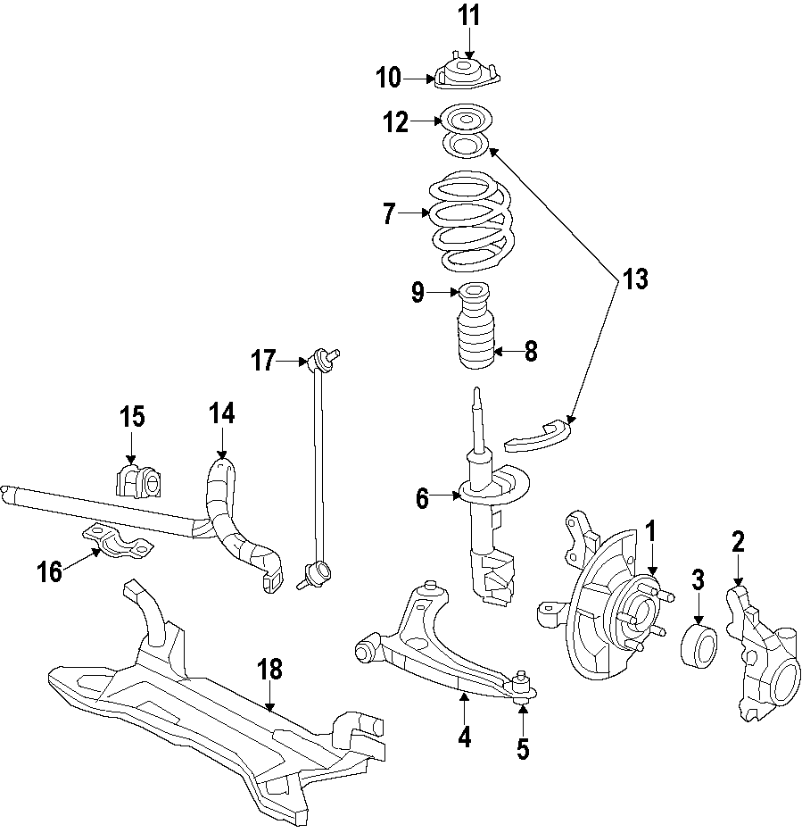 11FRONT SUSPENSION. LOWER CONTROL ARM. STABILIZER BAR. SUSPENSION COMPONENTS.https://images.simplepart.com/images/parts/motor/fullsize/T421050.png