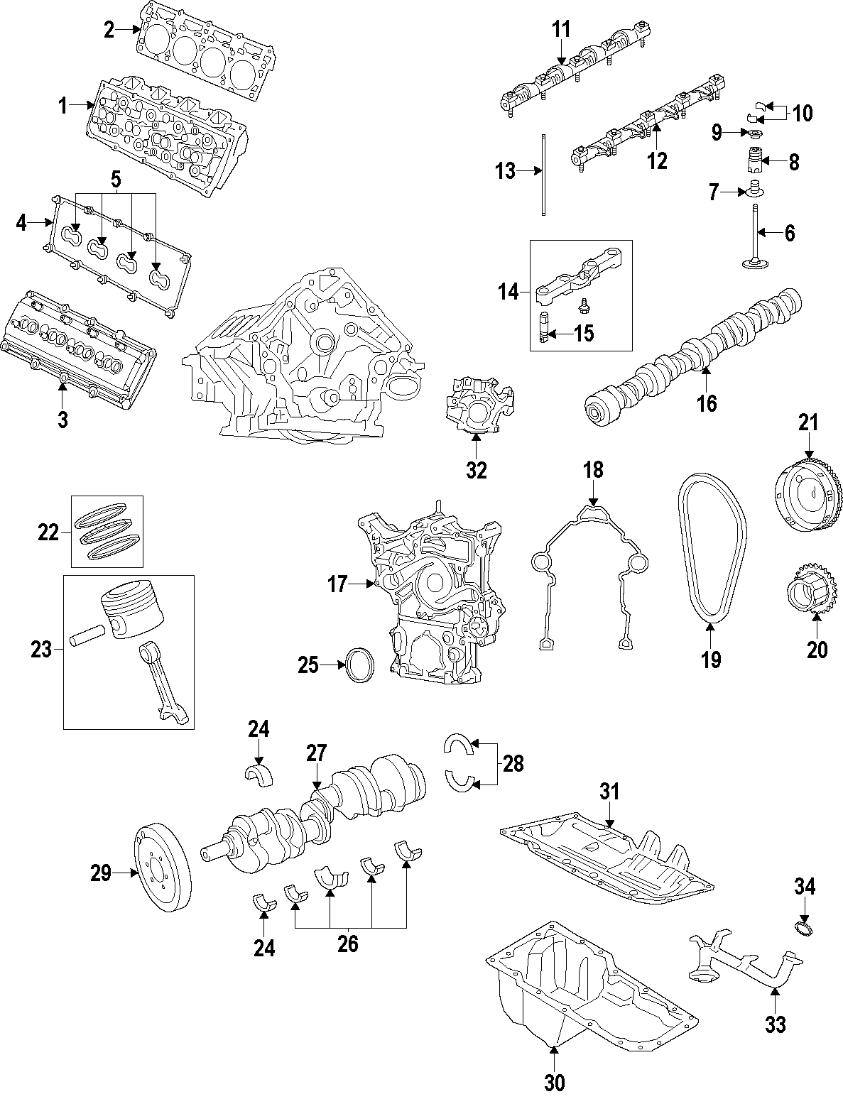 22CAMSHAFT & TIMING. CRANKSHAFT & BEARINGS. CYLINDER HEAD & VALVES. LUBRICATION. MOUNTS. PISTONS. RINGS & BEARINGS.https://images.simplepart.com/images/parts/motor/fullsize/T432035.png