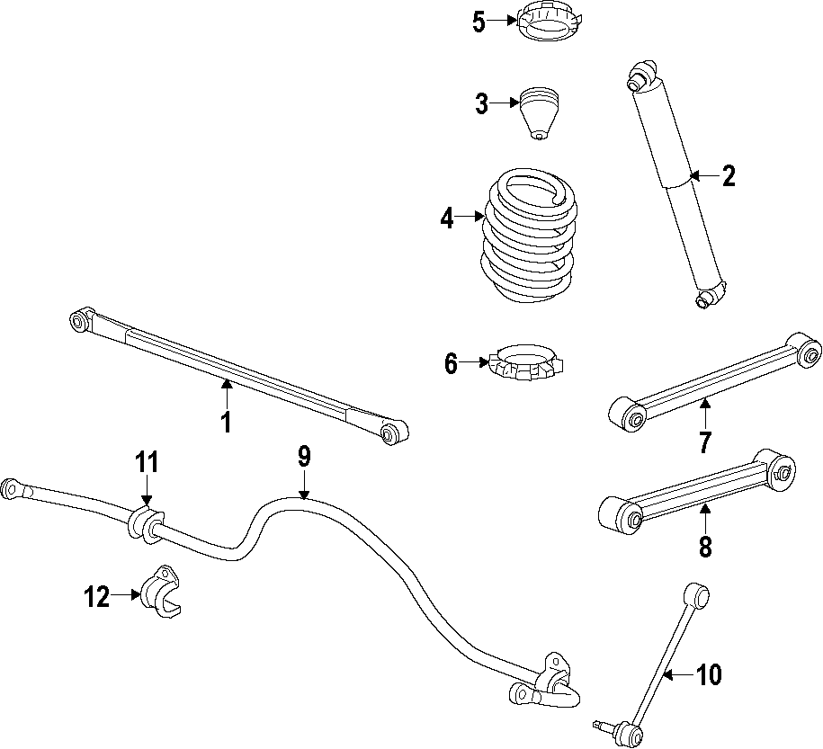 Diagram REAR SUSPENSION. for your 2014 Ram 2500 5.7L HEMI V8 A/T 4WD Big Horn Extended Crew Cab Pickup Fleetside 