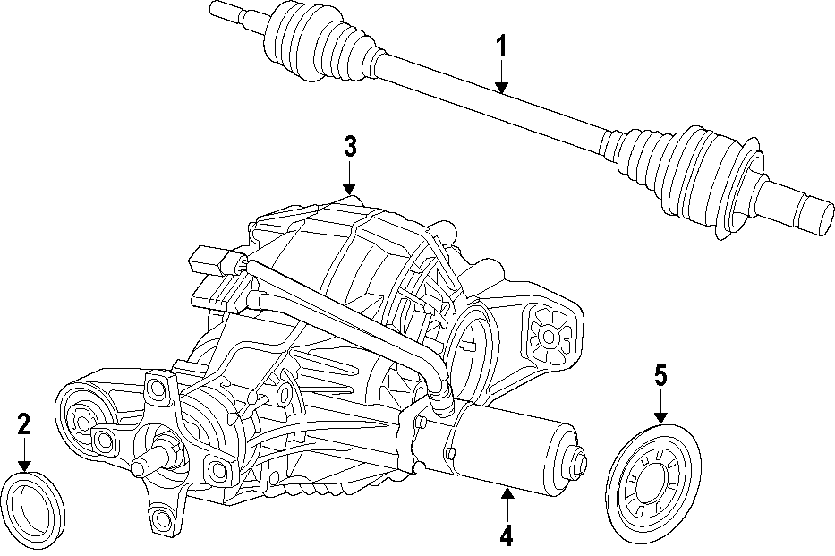 Diagram REAR AXLE. DIFFERENTIAL. DRIVE AXLES. PROPELLER SHAFT. for your 2016 Jeep Grand Cherokee   