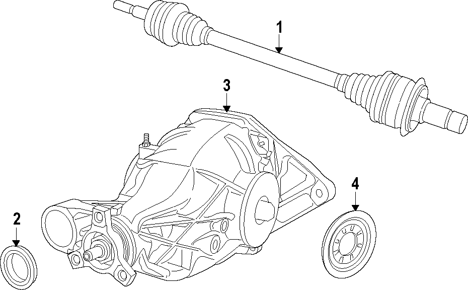 Diagram REAR AXLE. DIFFERENTIAL. DRIVE AXLES. PROPELLER SHAFT. for your 2018 Jeep Grand Cherokee 3.6L Pentastar V6 FLEX A/T AWD Laredo Sport Utility 