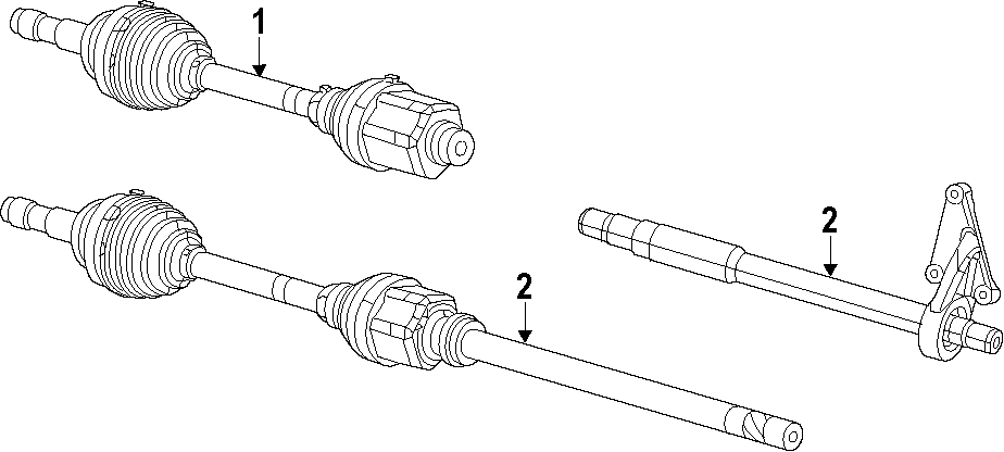 Diagram Drive axles. for your 2016 Ram ProMaster 1500   