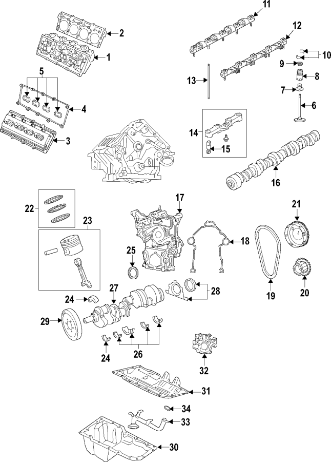 1CAMSHAFT & TIMING. CRANKSHAFT & BEARINGS. CYLINDER HEAD & VALVES. LUBRICATION. MOUNTS. PISTONS. RINGS & BEARINGS.https://images.simplepart.com/images/parts/motor/fullsize/T445015.png