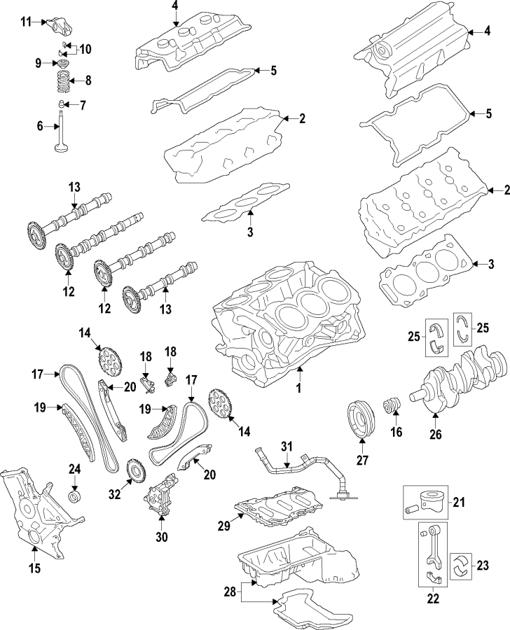 Diagram Camshaft & timing. Crankshaft & bearings. Cylinder head & valves. Lubrication. Mounts. for your Dodge