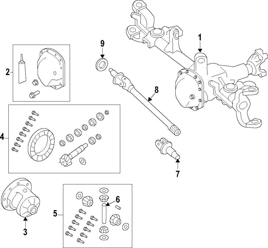 9Drive axles. Differential. Front axle. Propeller shaft.https://images.simplepart.com/images/parts/motor/fullsize/T446060.png