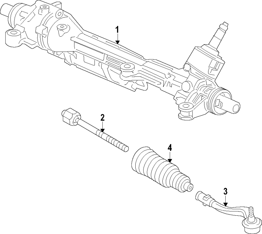 Steering gear & linkage. Diagram