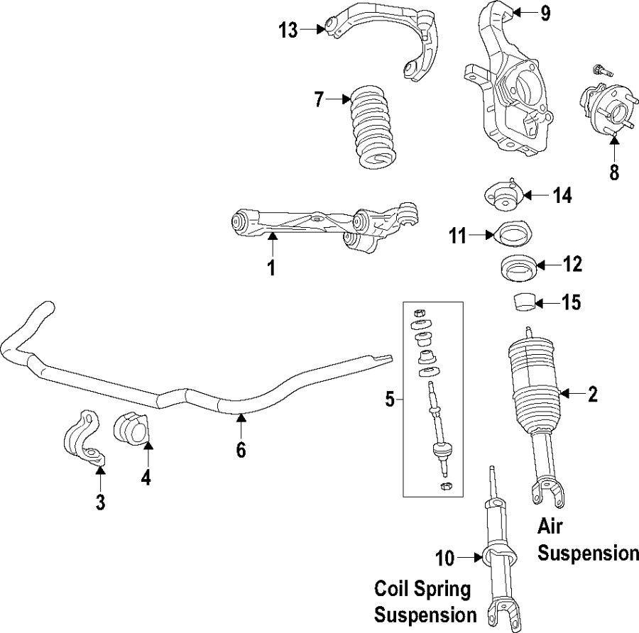 Front suspension.