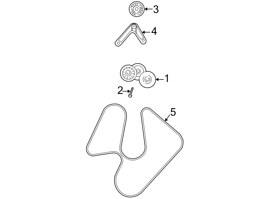 Diagram BELTS & PULLEYS. for your 1999 Jeep Wrangler   