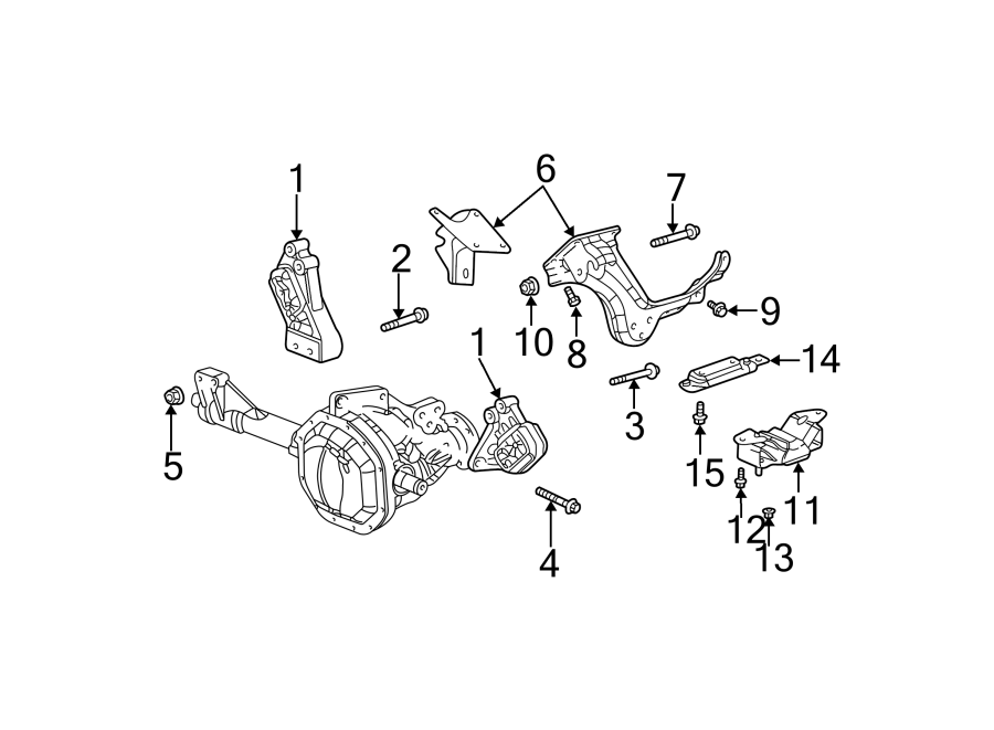 Diagram ENGINE & TRANS MOUNTING. for your 2017 Dodge Challenger 6.2L HEMI V8 A/T RWD SRT Hellcat Coupe 