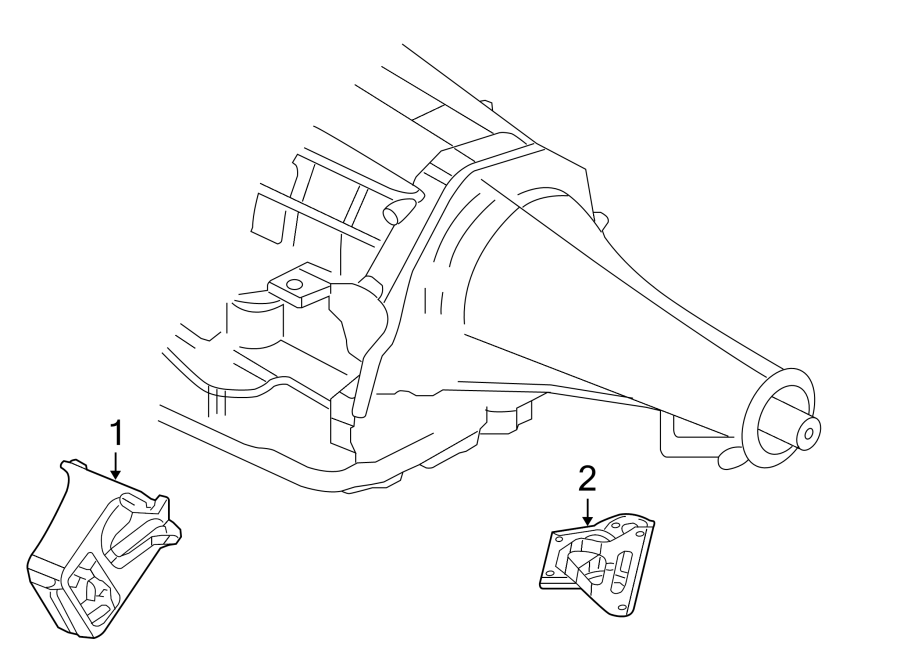 Diagram ENGINE & TRANS MOUNTING. for your 2017 Dodge Challenger 6.2L HEMI V8 A/T RWD SRT Hellcat Coupe 