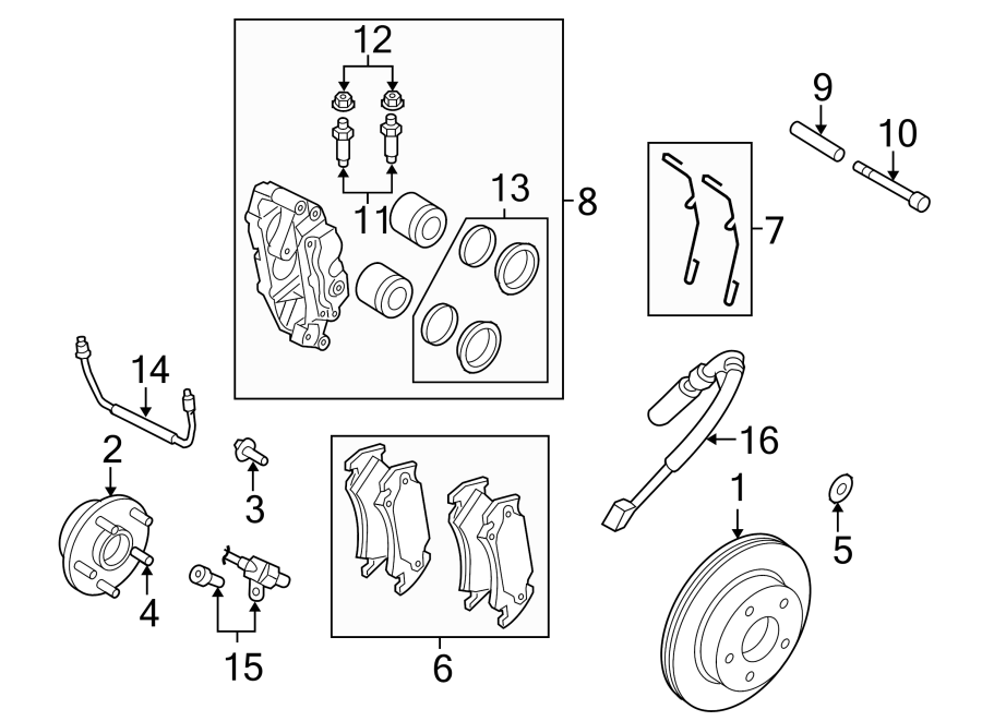 12FRONT SUSPENSION. BRAKE COMPONENTS.https://images.simplepart.com/images/parts/motor/fullsize/TA02343.png