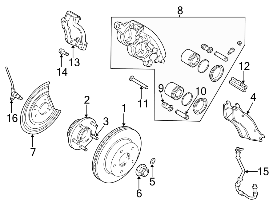 3Front suspension. Brake components.https://images.simplepart.com/images/parts/motor/fullsize/TA02355.png