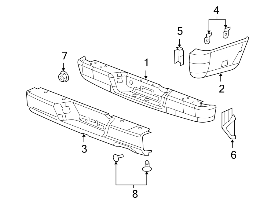 6REAR BUMPER. BUMPER & COMPONENTS.https://images.simplepart.com/images/parts/motor/fullsize/TA02807.png