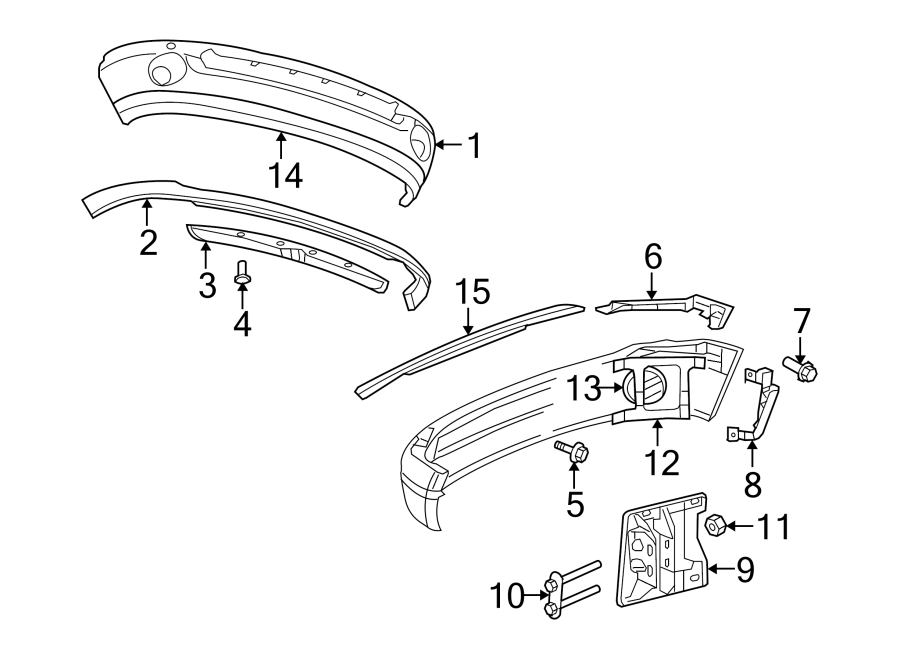 Diagram FRONT BUMPER. BUMPER & COMPONENTS. for your 2011 Chrysler 200   