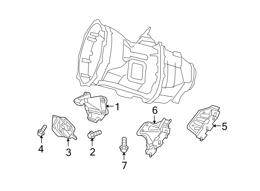 Diagram ENGINE & TRANS MOUNTING. for your 2024 Ram ProMaster 3500   