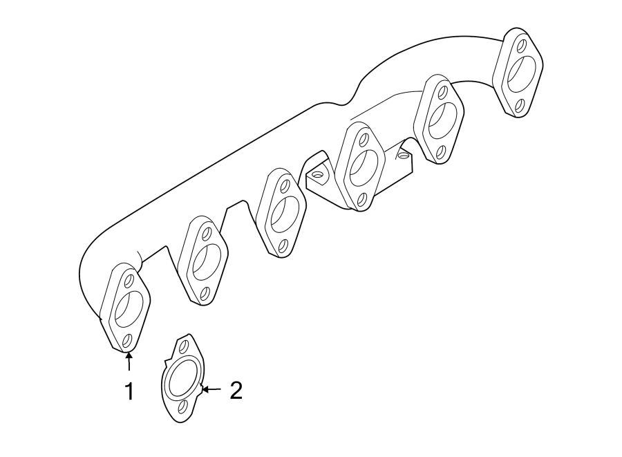 Diagram EXHAUST SYSTEM. MANIFOLD. for your 2009 Jeep Grand Cherokee   