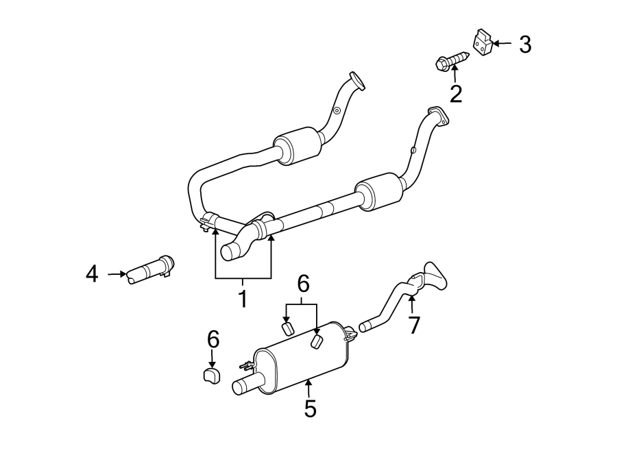 2EXHAUST SYSTEM. EXHAUST COMPONENTS.https://images.simplepart.com/images/parts/motor/fullsize/TA06285.png