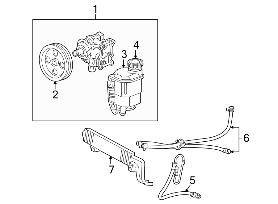 Diagram STEERING GEAR & LINKAGE. PUMP & HOSES. for your Dodge Ram 2500  