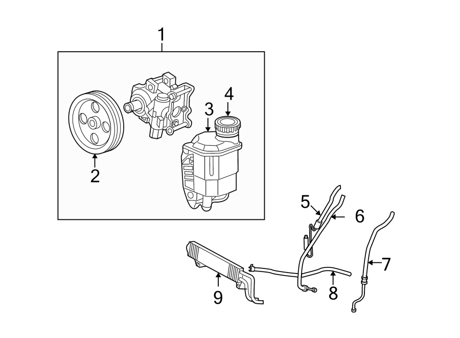 Diagram STEERING GEAR & LINKAGE. PUMP & HOSES. for your Dodge Ram 2500  