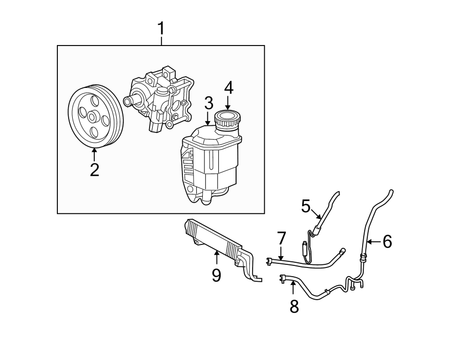 Diagram STEERING GEAR & LINKAGE. PUMP & HOSES. for your Dodge Ram 2500  