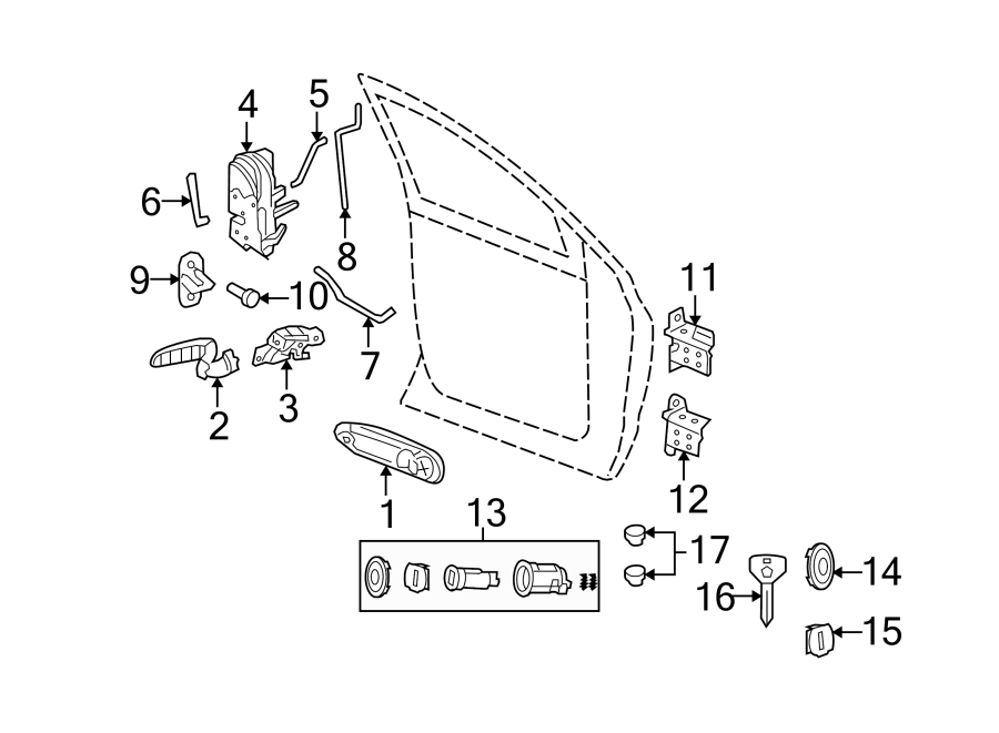 5FRONT DOOR. LOCK & HARDWARE.https://images.simplepart.com/images/parts/motor/fullsize/TA06560.png