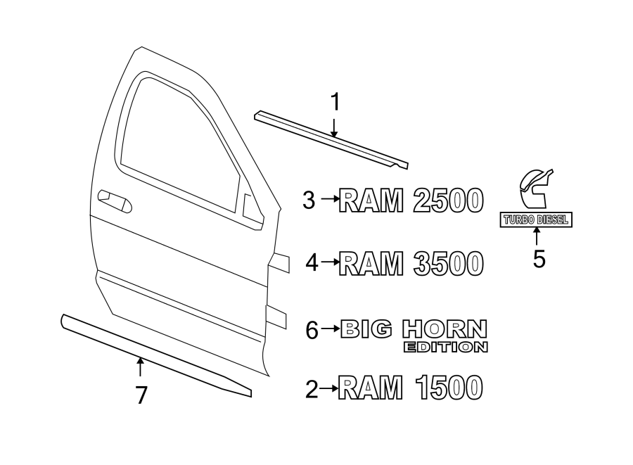 5FRONT DOOR. EXTERIOR TRIM.https://images.simplepart.com/images/parts/motor/fullsize/TA06715.png