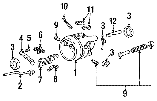 Diagram STEERING COLUMN. HOUSING & COMPONENTS. for your Dodge