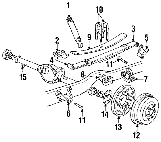 14REAR SUSPENSION. AXLE HOUSING. BRAKE COMPONENTS. SUSPENSION COMPONENTS.https://images.simplepart.com/images/parts/motor/fullsize/TA90340.png