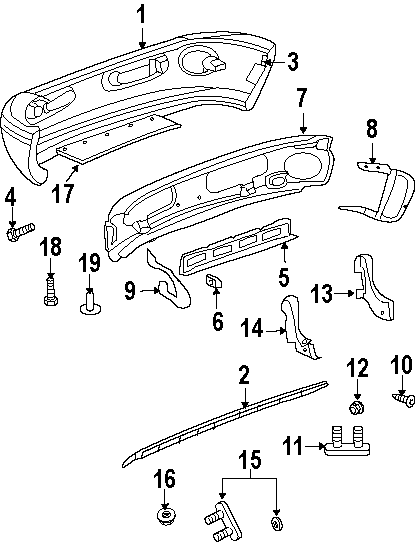 3FRONT BUMPER. BUMPER & COMPONENTS.https://images.simplepart.com/images/parts/motor/fullsize/TA94017.png