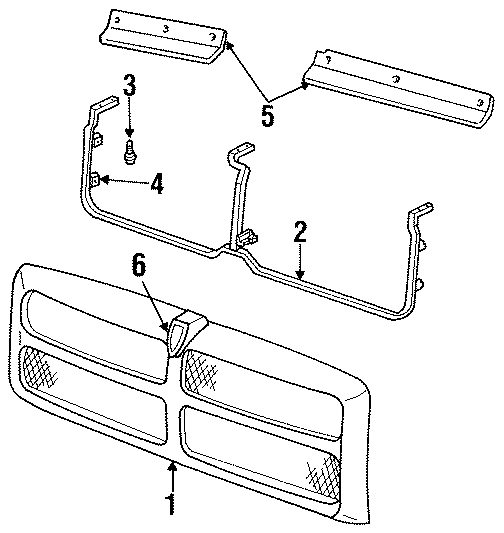 6HOOD & GRILLE. GRILLE & COMPONENTS.https://images.simplepart.com/images/parts/motor/fullsize/TA94170.png