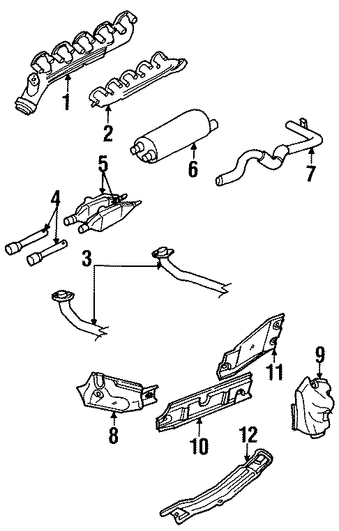 11EXHAUST SYSTEM. EXHAUST COMPONENTS. MANIFOLD.https://images.simplepart.com/images/parts/motor/fullsize/TA94313.png