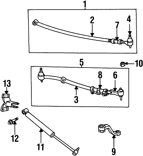 Diagram STEERING GEAR & LINKAGE. STEERING LINKAGE. for your Dodge Ram 2500  