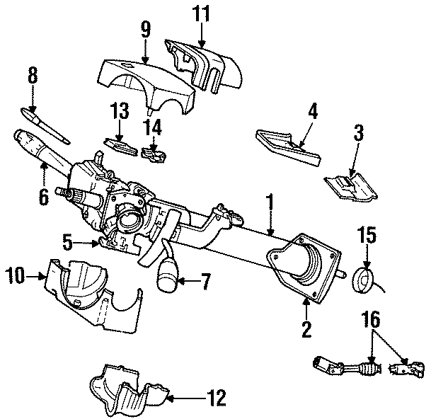 9SHAFT & INTERNAL COMPONENTS. SHROUD. STEERING COLUMN ASSEMBLY. SWITCHES & LEVERS.https://images.simplepart.com/images/parts/motor/fullsize/TA94520.png