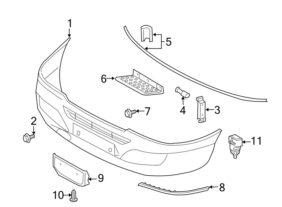 7FRONT BUMPER. BUMPER & COMPONENTS.https://images.simplepart.com/images/parts/motor/fullsize/TB03005.png