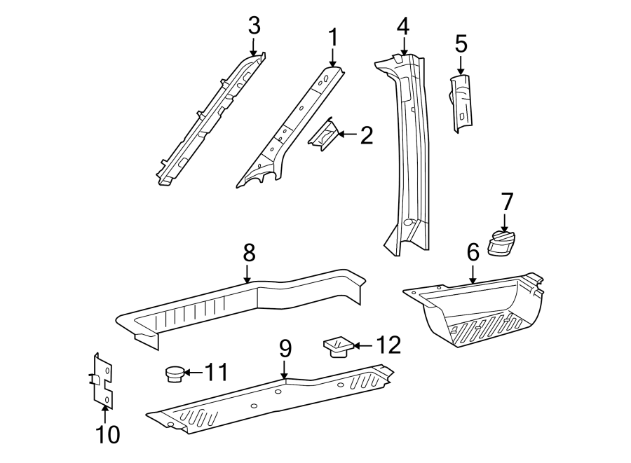 2Pillars. Rocker & floor. Interior trim.https://images.simplepart.com/images/parts/motor/fullsize/TB03495.png