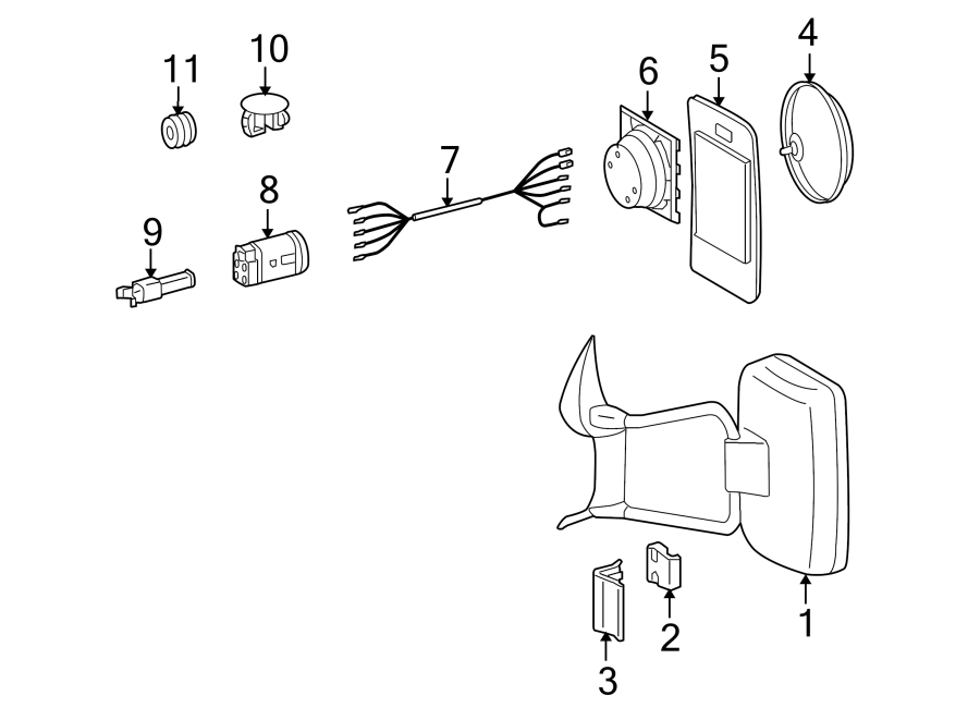 1FRONT DOOR. OUTSIDE MIRRORS.https://images.simplepart.com/images/parts/motor/fullsize/TB03510.png