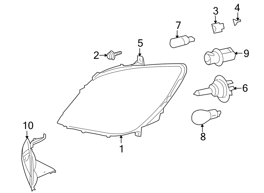 8FRONT LAMPS. HEADLAMP COMPONENTS.https://images.simplepart.com/images/parts/motor/fullsize/TB07015.png