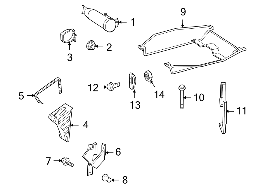 12Rear body & floor. Spare tire carrier.https://images.simplepart.com/images/parts/motor/fullsize/TB07760.png