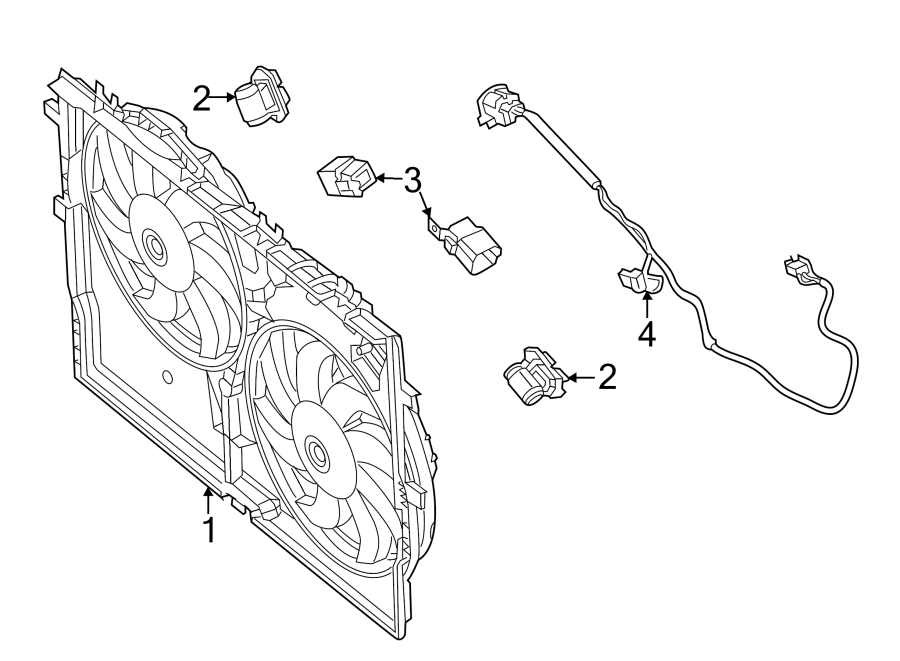 Diagram COOLING FAN. for your Ram ProMaster 3500  