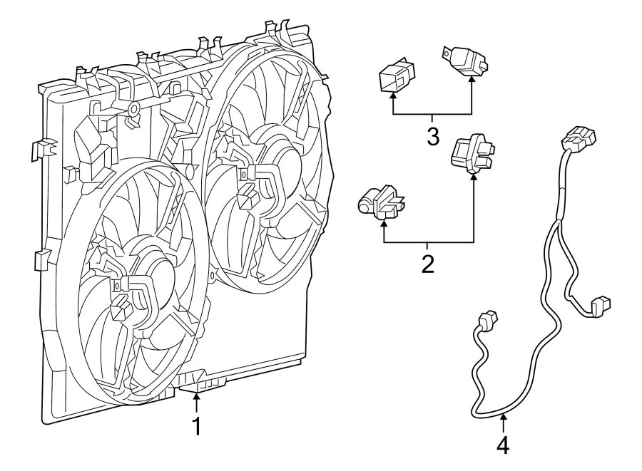 Diagram COOLING FAN. for your Ram ProMaster 3500  