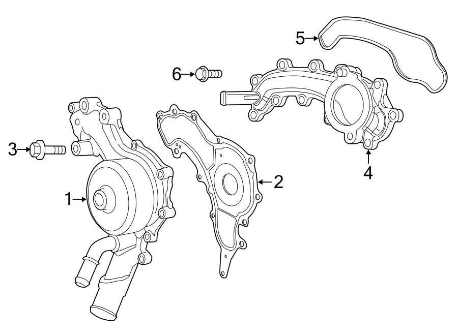 Diagram Water pump. for your 2015 Ram ProMaster 3500   