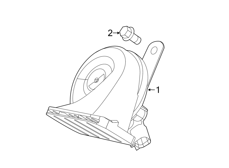 Diagram HORN. for your 2020 Ram ProMaster 3500  Base Cutaway Van 