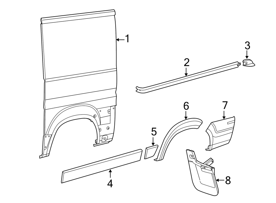 4EXTERIOR TRIM. SIDE PANEL & COMPONENTS.https://images.simplepart.com/images/parts/motor/fullsize/TB14660.png