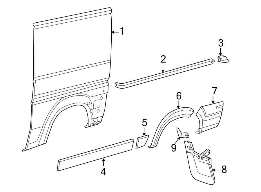 4EXTERIOR TRIM. SIDE PANEL & COMPONENTS.https://images.simplepart.com/images/parts/motor/fullsize/TB14720.png