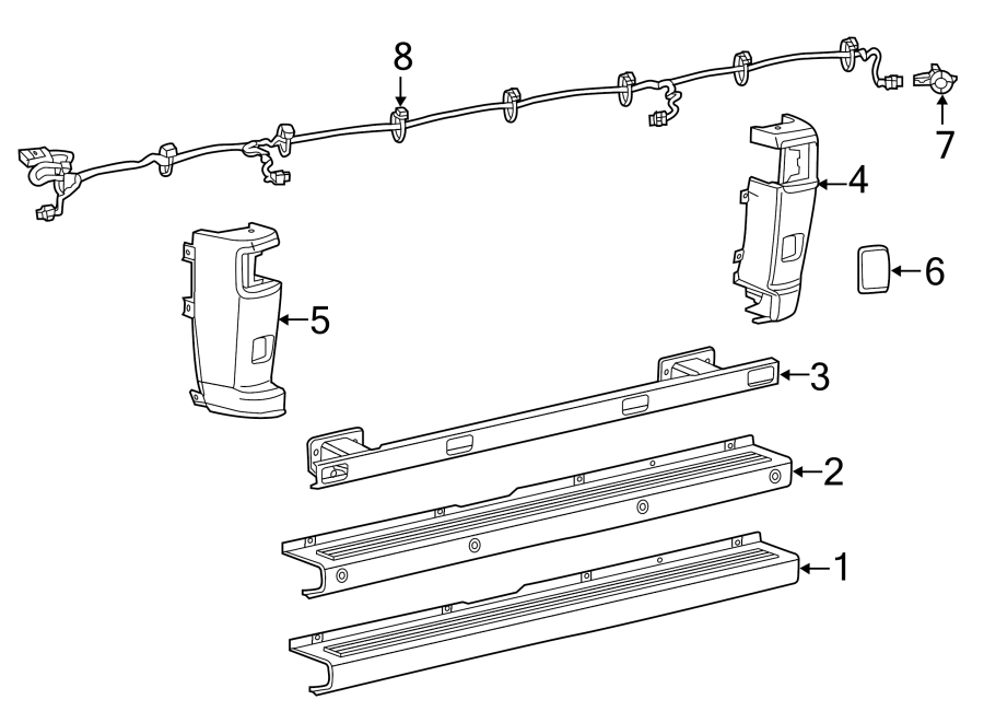 Diagram REAR BUMPER. BUMPER & COMPONENTS. for your Chrysler