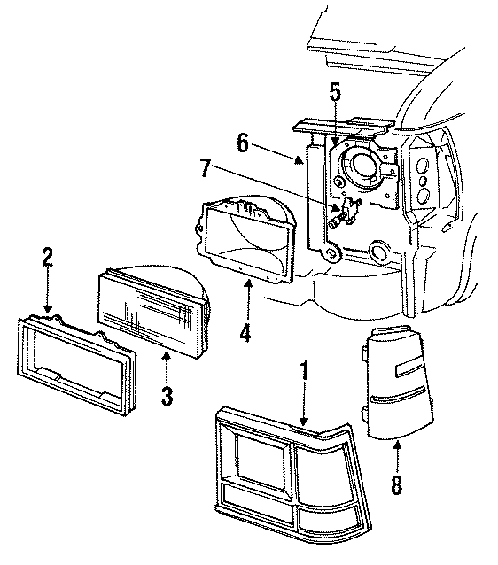 6FRONT LAMPS. HEADLAMP COMPONENTS. SIDE MARKER & SIGNAL LAMPS.https://images.simplepart.com/images/parts/motor/fullsize/TB91035.png