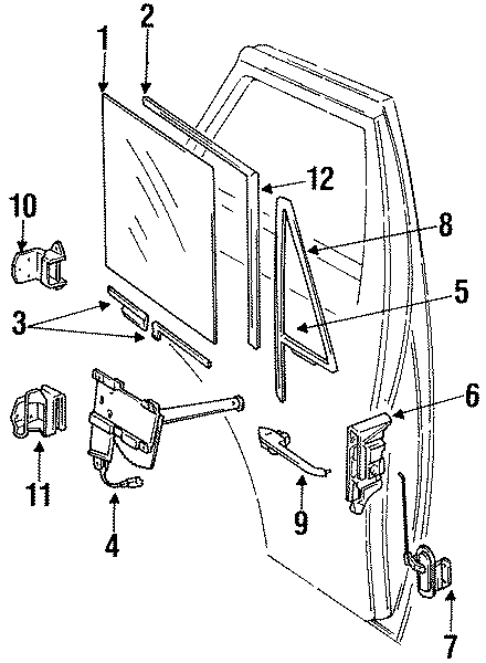 9FRONT DOOR. GLASS & HARDWARE.https://images.simplepart.com/images/parts/motor/fullsize/TB91145.png