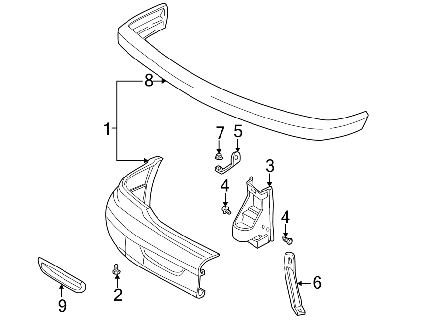 2Front bumper. Bumper & components.https://images.simplepart.com/images/parts/motor/fullsize/TB94012.png