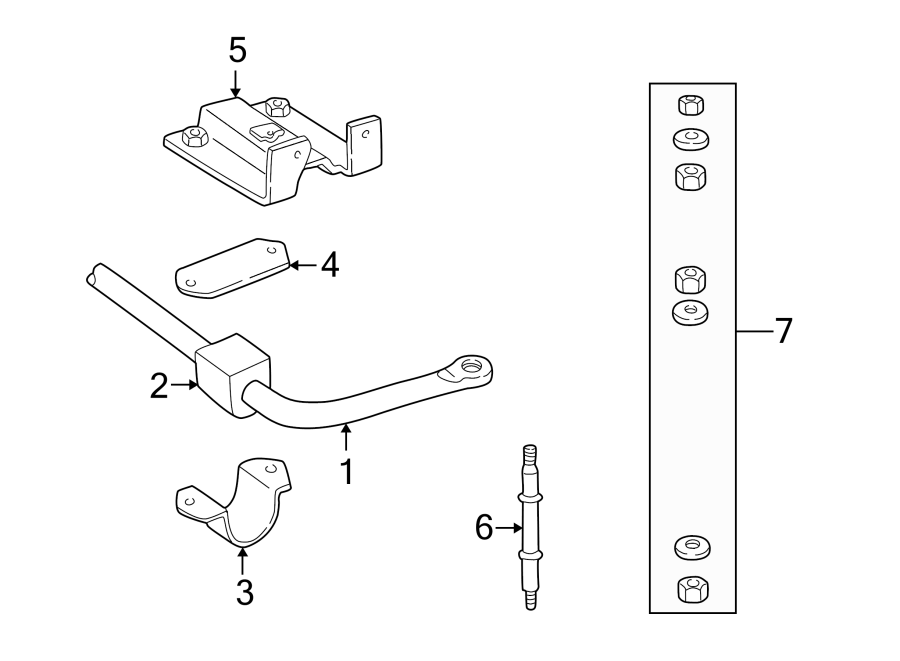 6FRONT SUSPENSION. STABILIZER BAR & COMPONENTS.https://images.simplepart.com/images/parts/motor/fullsize/TB94300.png